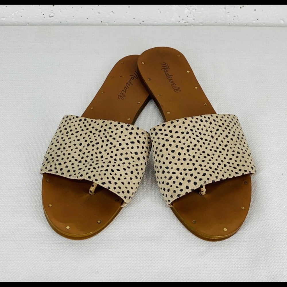 Madewell 8.5 Suede Boardwalk Slide Sandals